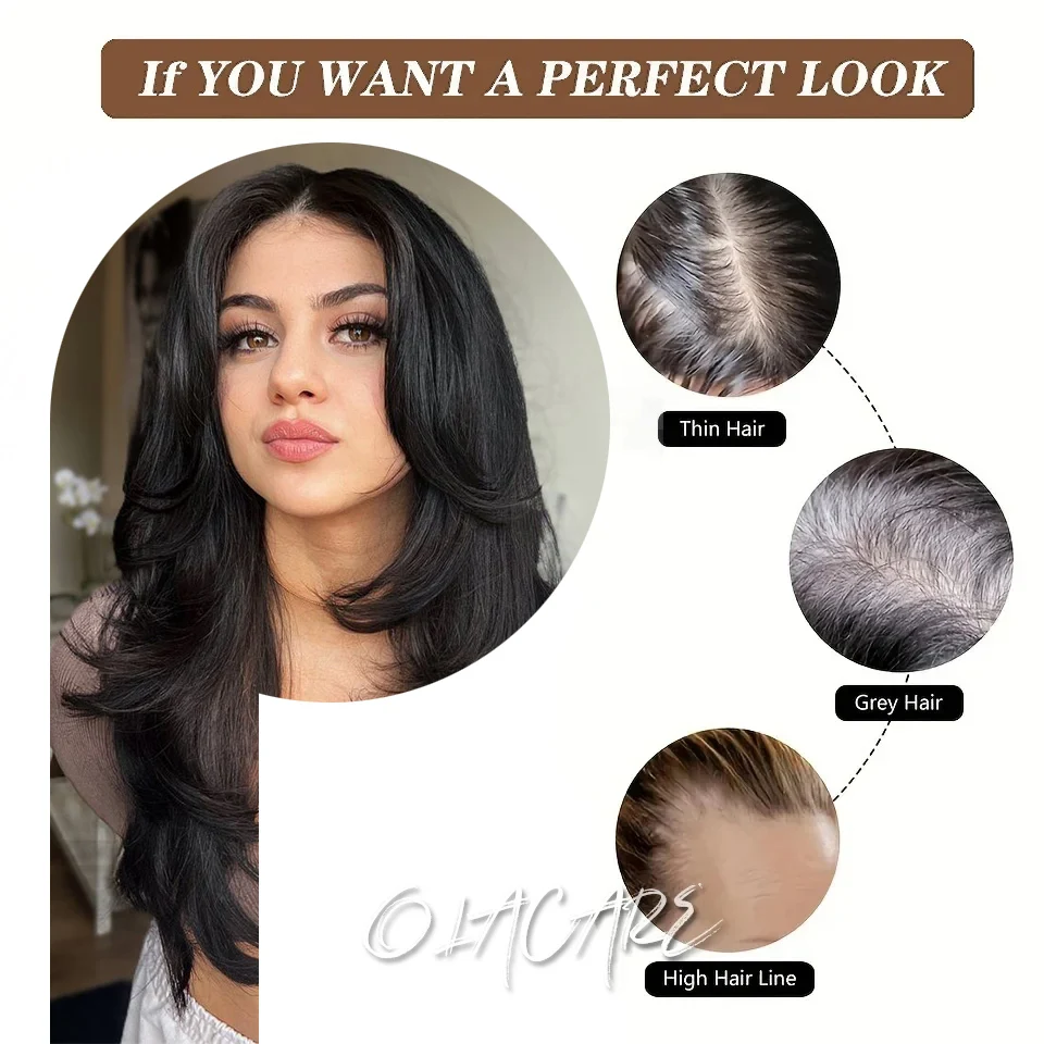 Olacare Wig Woman Figure-Eight Bangs Increase Amount Simulation Of Human Hair Bangs Clip-In Extensions Synthetic Closure Olacare Wig Woman Figure-Eight Bangs Increase Amount Simulation Of Human Hair Bangs Clip-In Extensions Synthetic Closure – Bild 2