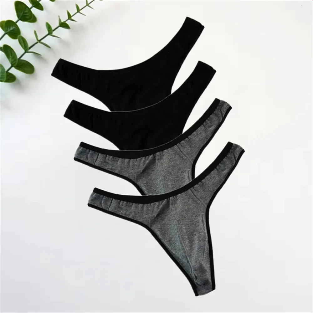 4 Teile/Satz Beutel Männer Tanga Baumwolle Slip Sexy Unterwäsche Slip Einfarbig Männlich Der Bugle Pouch G-Strings Plus Größe M-Xxxl 4 Teile/Satz Beutel Männer Tanga Baumwolle Slip Sexy Unterwäsche Slip Einfarbig Männlich Der Bugle Pouch G-Strings Plus Größe M-Xxxl – Bild 3