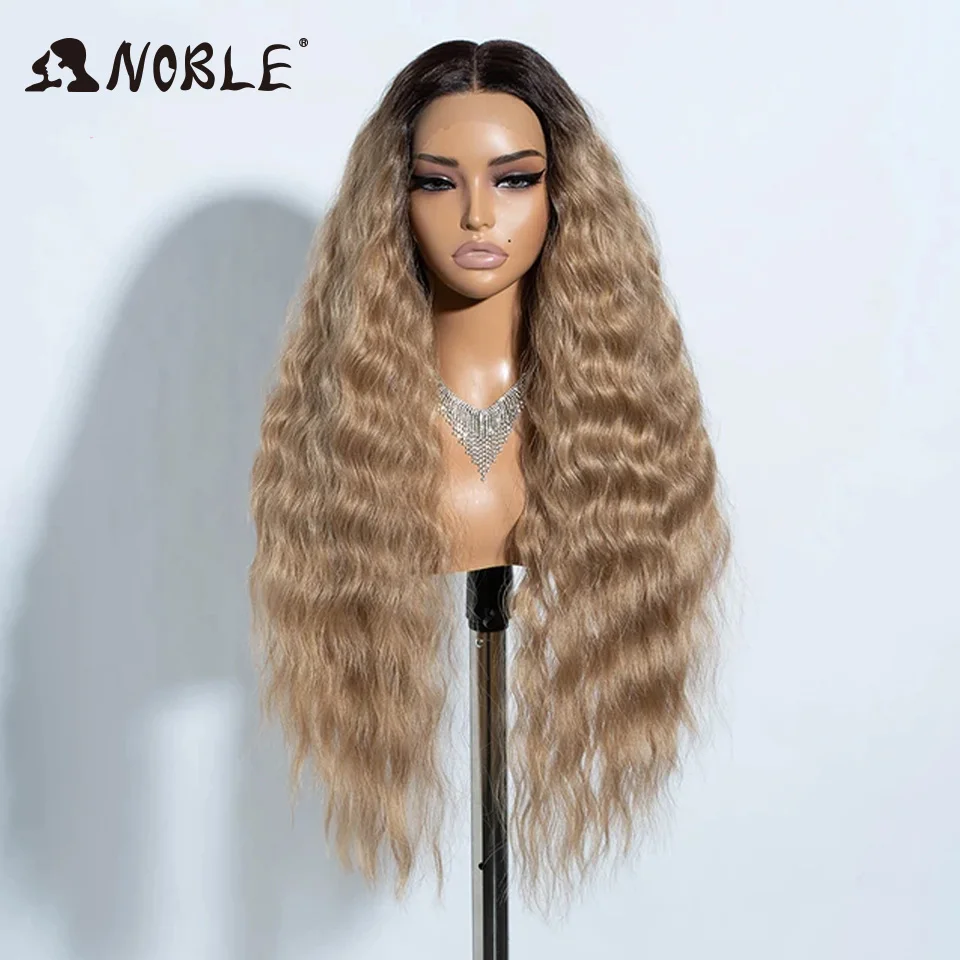 Noble Synthetic Lace Front Wig Long Wavy Ombre Blonde Wig Red Wigs Lace Part Synthetic Lace Wigs For Women Lace Front Wigs Noble Synthetic Lace Front Wig Long Wavy Ombre Blonde Wig Red Wigs Lace Part Synthetic Lace Wigs For Women Lace Front Wigs – Bild 7