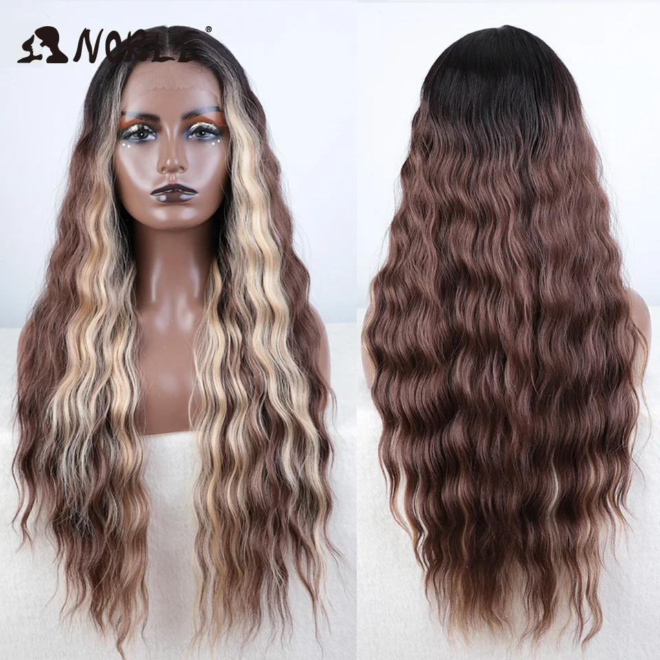 Noble Synthetic Lace Front Wig Long Wavy Ombre Blonde Wig Red Wigs Lace Part Synthetic Lace Wigs For Women Lace Front Wigs Noble Synthetic Lace Front Wig Long Wavy Ombre Blonde Wig Red Wigs Lace Part Synthetic Lace Wigs For Women Lace Front Wigs – Bild 11