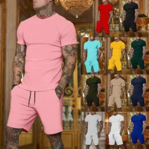2022 Sommer neue atmungsaktive Sportbekleidung für Herren, kurzärmeliges T-Shirt und Shorts-Set, beliebte, schnell trocknende Kleidung