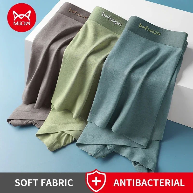 Miiow 3Pcs Modal Männer Unterwäsche Boxer Graphene Antibakterielle Stamm Sommer Eis Seide Atmungsaktive Schlüpfer Der Männer Mann Boxer Briefs Miiow 3Pcs Modal Männer Unterwäsche Boxer Graphene Antibakterielle Stamm Sommer Eis Seide Atmungsaktive Schlüpfer Der Männer Mann Boxer Briefs – Bild 8