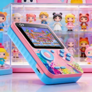 G5 Handheld Game Console with 500 Classic Retro Games 3.0Inch Screen Portable Gamepad Rechargeable Battery Gift