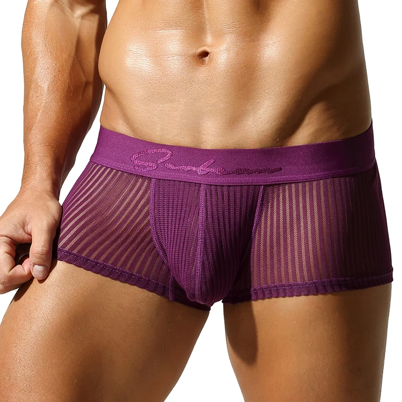Seobean New Men'S Translucent Boxer Brief Underwear Comfortable Polyester Boxer Shorts For Men Seobean New Men'S Translucent Boxer Brief Underwear Comfortable Polyester Boxer Shorts For Men – Bild 5