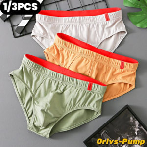 1/3PCS männer Reine Baumwolle Slip Hohe Qualität Bequeme Unterhose Atmungsaktive Shorts Unterwäsche Dessous Höschen Calcinha Cuecas