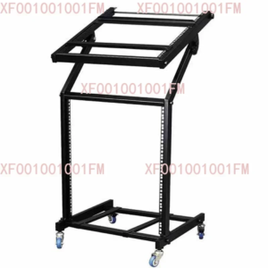 9/12/16U Verstellbarer DJ-Bühnenständer, Rollbares Audio-Equipment-Rack mit Rädern, Beweglicher Verstärker-Gehäusehalter