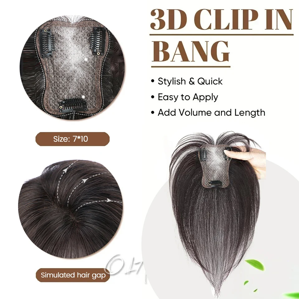 Olacare Wig Woman Figure-Eight Bangs Increase Amount Simulation Of Human Hair Bangs Clip-In Extensions Synthetic Closure Olacare Wig Woman Figure-Eight Bangs Increase Amount Simulation Of Human Hair Bangs Clip-In Extensions Synthetic Closure – Bild 3