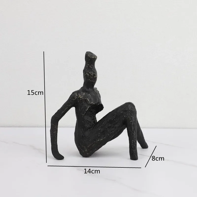 Kreative Abstrakte Menschliche Skulptur Aus Metall, Schwarze Person, Schlafzimmer, Arbeitszimmer, Ornament, Wohnzimmer, Dekoration, Kunst, Heimdekoration, Zubehör Kreative Abstrakte Menschliche Skulptur Aus Metall, Schwarze Person, Schlafzimmer, Arbeitszimmer, Ornament, Wohnzimmer, Dekoration, Kunst, Heimdekoration, Zubehör – Bild 8