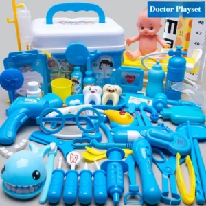 Arzt-Set Zahnarzt-Krankenschwester Rollenspielzeug Simuliertes Stethoskop Medizinisches Werkzeugset Medizinisches Rollenspiel-Zubehör Lustige Geschenke