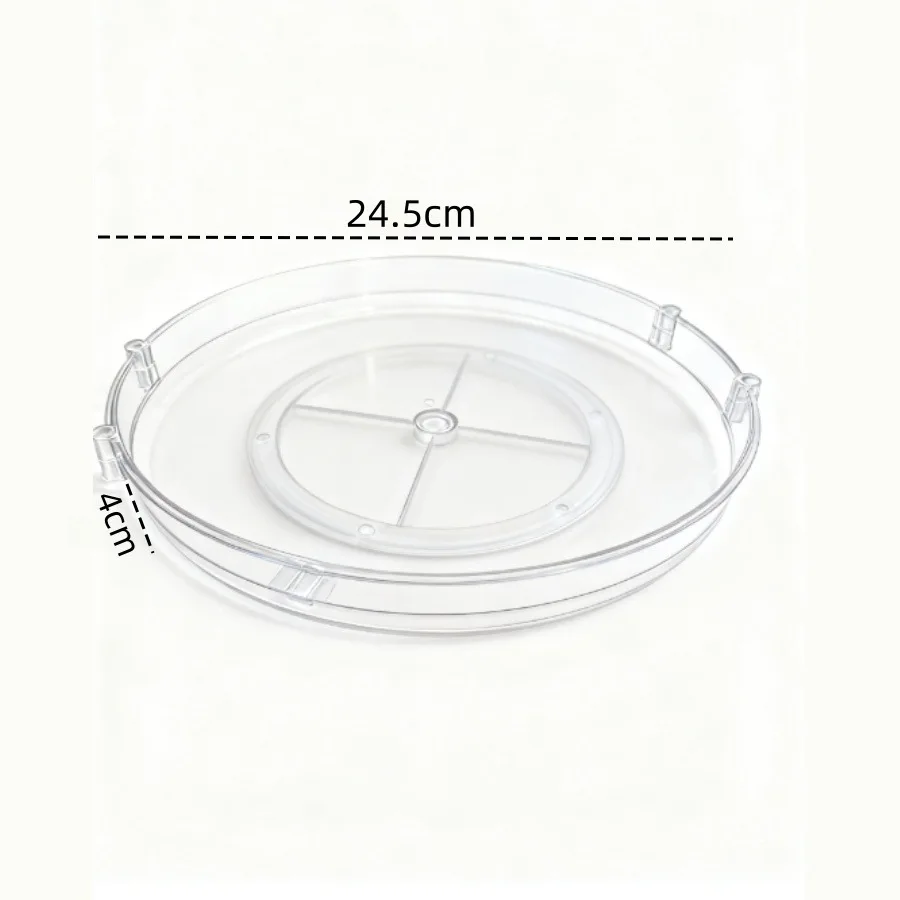 360° Drehbarer Make-Up-Organizer Mehrstöckiges Aufbewahrungsregal Transparentes Kosmetik- Und Gewürzregal Für Badezimmer, Schminktisch Und Küche 360° Drehbarer Make-Up-Organizer Mehrstöckiges Aufbewahrungsregal Transparentes Kosmetik- Und Gewürzregal Für Badezimmer, Schminktisch Und Küche – Bild 9