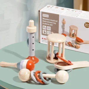5pcs Educational Baby Musical Toys Baby Musical Instruments Montessori Toys Birthday Gifts for 1 2 3 Year Old Baby Boys Girls