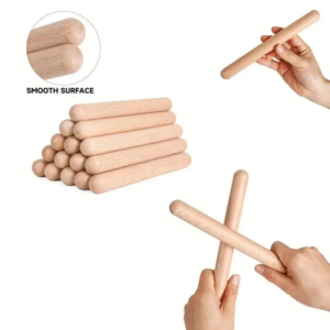 ^#1Pair Classic Rhythm Sticks Wooden Drum Sticks Percussion Instrument Children Musical Toy Rhythm Learning