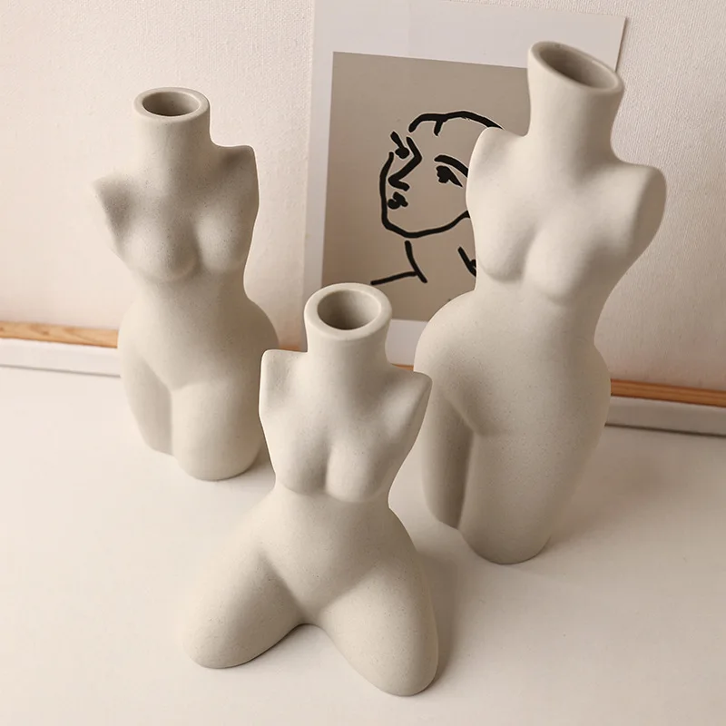 Menschlicher Körper Styling Kunst Vase Silent Wind Keramik Vase Skulptur Weiß Primitiven Embryo Blumen Orgel Ins Hotels Nach Hause Dekorieren Menschlicher Körper Styling Kunst Vase Silent Wind Keramik Vase Skulptur Weiß Primitiven Embryo Blumen Orgel Ins Hotels Nach Hause Dekorieren – Bild 3