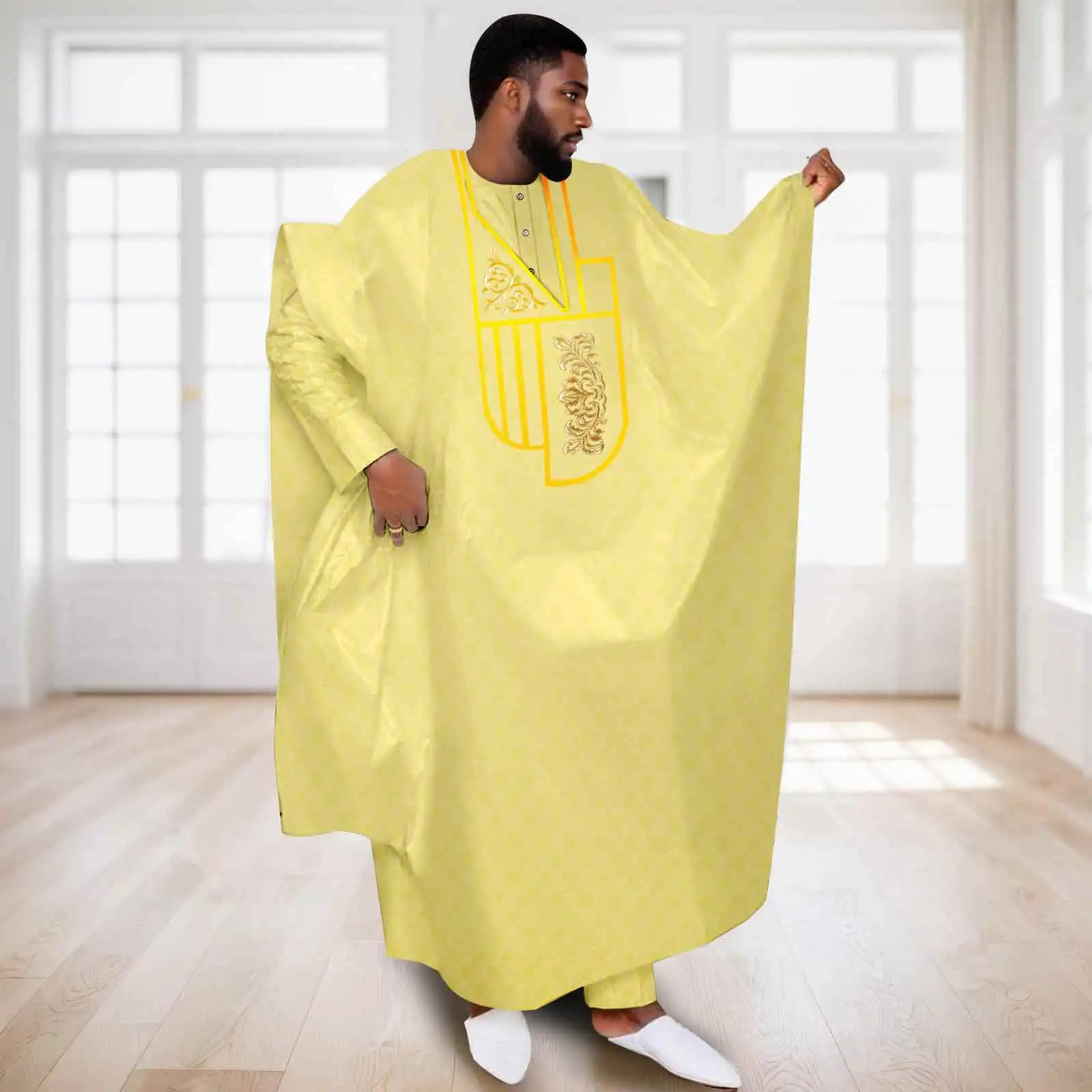 Aptx Afrikanische Kleidung Für Männer, Muslimische Robe, Weiße Tradition, Hochzeit, Party, Anzug, Hemd, Hose, 3-Teiliges Set, Dashiki Agbada Ramada 2516047 Aptx Afrikanische Kleidung Für Männer, Muslimische Robe, Weiße Tradition, Hochzeit, Party, Anzug, Hemd, Hose, 3-Teiliges Set, Dashiki Agbada Ramada 2516047 – Bild 2