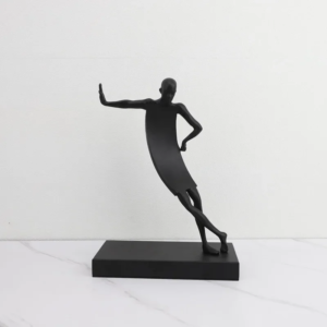 Kreative abstrakte menschliche Skulptur aus Metall, schwarze Person, Schlafzimmer, Arbeitszimmer, Ornament, Wohnzimmer, Dekoration, Kunst, Heimdekoration, Zubehör