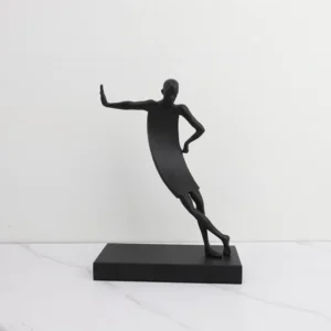 Kreative abstrakte menschliche Skulptur aus Metall, schwarze Person, Schlafzimmer, Arbeitszimmer, Ornament, Wohnzimmer, Dekoration, Kunst, Heimdekoration, Zubehör