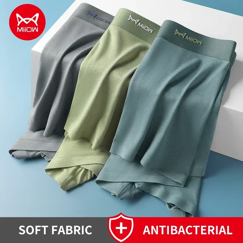 Miiow 3Pcs Modal Männer Unterwäsche Boxer Graphene Antibakterielle Stamm Sommer Eis Seide Atmungsaktive Schlüpfer Der Männer Mann Boxer Briefs Miiow 3Pcs Modal Männer Unterwäsche Boxer Graphene Antibakterielle Stamm Sommer Eis Seide Atmungsaktive Schlüpfer Der Männer Mann Boxer Briefs – Bild 5