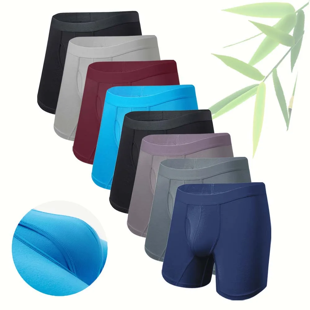8 Stück Bambusfaser-Boxershorts Für Männer, Atmungsaktive Lange Boxershorts, Weiche Herrenbekleidung, U-Förmige Unterhose, Anti-Falten-Unterwäsche Für Männer 8 Stück Bambusfaser-Boxershorts Für Männer, Atmungsaktive Lange Boxershorts, Weiche Herrenbekleidung, U-Förmige Unterhose, Anti-Falten-Unterwäsche Für Männer