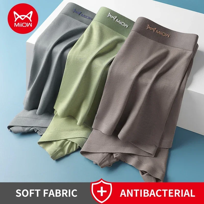Miiow 3Pcs Modal Männer Unterwäsche Boxer Graphene Antibakterielle Stamm Sommer Eis Seide Atmungsaktive Schlüpfer Der Männer Mann Boxer Briefs Miiow 3Pcs Modal Männer Unterwäsche Boxer Graphene Antibakterielle Stamm Sommer Eis Seide Atmungsaktive Schlüpfer Der Männer Mann Boxer Briefs – Bild 6