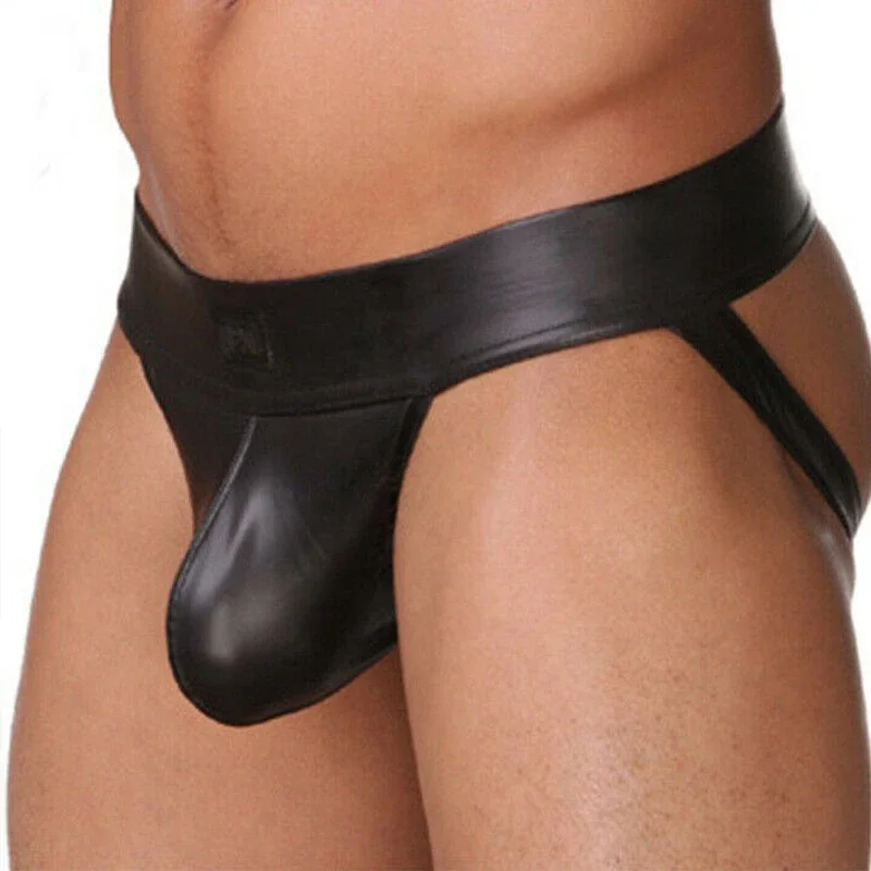 Pu Faux Leather Underwear Men'S Jockstrap Gay Erotic Panties Sexy Lingerie Hot Sexy Male'S Thongs G String Pu Faux Leather Underwear Men'S Jockstrap Gay Erotic Panties Sexy Lingerie Hot Sexy Male'S Thongs G String – Bild 6