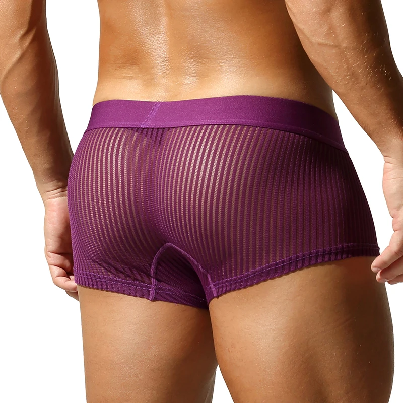 Seobean New Men'S Translucent Boxer Brief Underwear Comfortable Polyester Boxer Shorts For Men Seobean New Men'S Translucent Boxer Brief Underwear Comfortable Polyester Boxer Shorts For Men – Bild 6