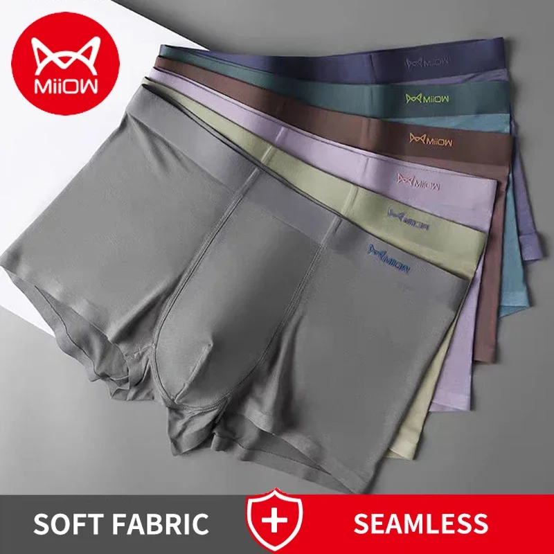 Miiow 3Pcs Modal Männer Unterwäsche Boxer Graphene Antibakterielle Stamm Sommer Eis Seide Atmungsaktive Schlüpfer Der Männer Mann Boxer Briefs Miiow 3Pcs Modal Männer Unterwäsche Boxer Graphene Antibakterielle Stamm Sommer Eis Seide Atmungsaktive Schlüpfer Der Männer Mann Boxer Briefs
