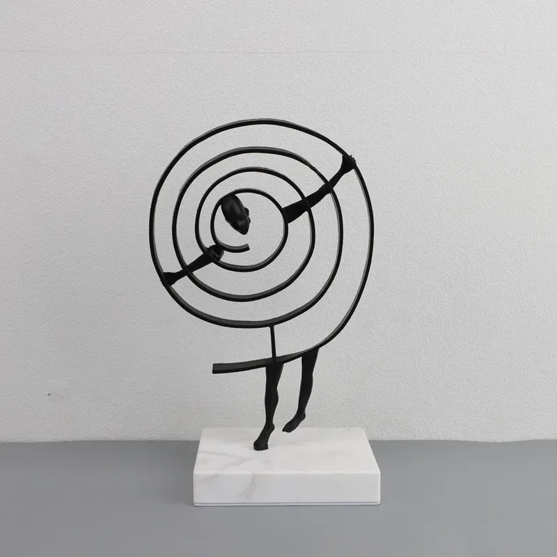 Kreative Abstrakte Menschliche Skulptur Aus Metall, Schwarze Person, Schlafzimmer, Arbeitszimmer, Ornament, Wohnzimmer, Dekoration, Kunst, Heimdekoration, Zubehör Kreative Abstrakte Menschliche Skulptur Aus Metall, Schwarze Person, Schlafzimmer, Arbeitszimmer, Ornament, Wohnzimmer, Dekoration, Kunst, Heimdekoration, Zubehör – Bild 4