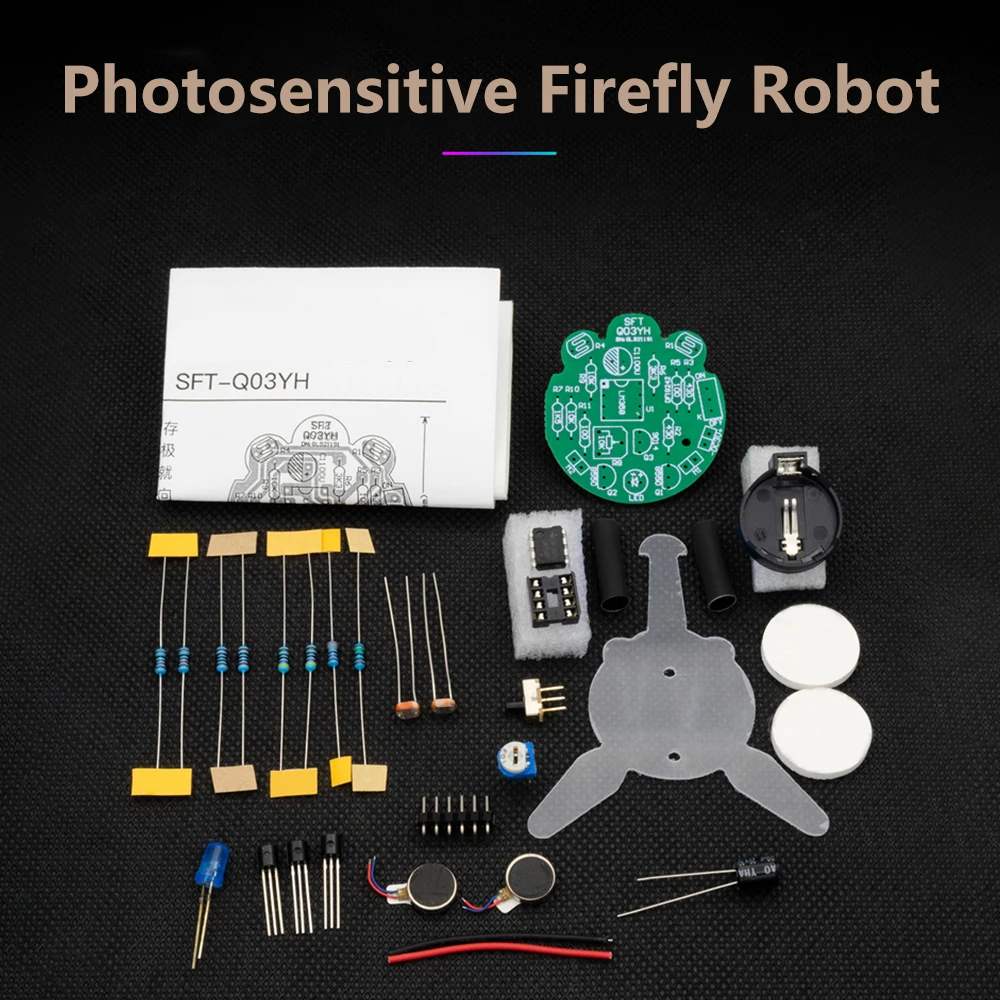 Intelligenter Roboter Folgt Die Lichtquelle, Um Sich Zu Bewegen. Led-Lichtjäger-Roboter, Diy-Roboterspielzeug, Lichtempfindlicher Sensor, Mobiles Roboterteil Intelligenter Roboter Folgt Die Lichtquelle, Um Sich Zu Bewegen. Led-Lichtjäger-Roboter, Diy-Roboterspielzeug, Lichtempfindlicher Sensor, Mobiles Roboterteil – Bild 3