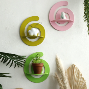 Nette Candy Form Holz Schwimmende Wand Regal Display Pflanze Blumentopf Tablett Lagerung Rack Kunst Dekoration Mädchen Zimmer Wand Dekor
