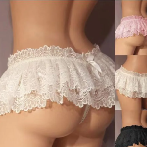 Sissy Herrenunterwäsche Spitze Cueca Rüschen Mini String Rock Crossdress Kostüm Höschenrock G-String Gay Männer Tanga Bikini Slip