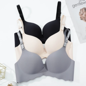 Nahtlose Push-up-BHs für Damen, einfarbig, ohne Bügel, Lingerie, nicht leerer Cup, Bralette, weiblicher Komfort-BH, französische Modeunterwäsche