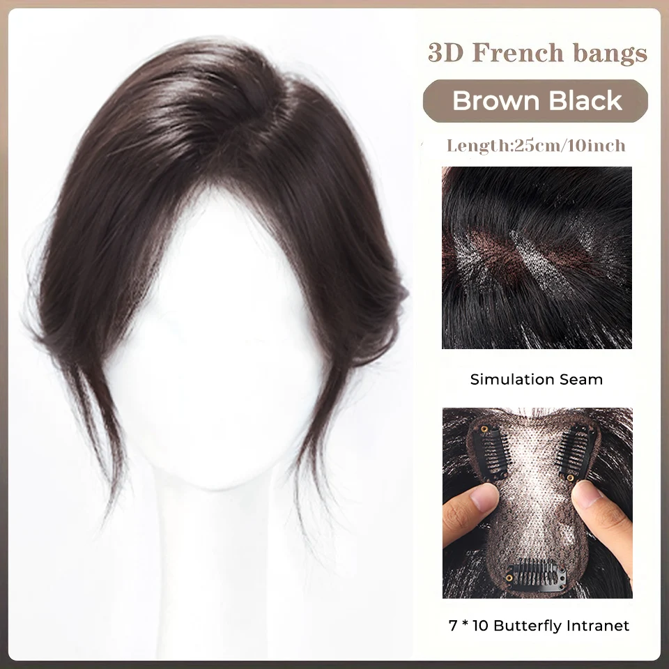 Olacare Wig Woman Figure-Eight Bangs Increase Amount Simulation Of Human Hair Bangs Clip-In Extensions Synthetic Closure Olacare Wig Woman Figure-Eight Bangs Increase Amount Simulation Of Human Hair Bangs Clip-In Extensions Synthetic Closure – Bild 8