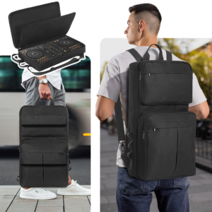 Carrying Case DJ Backpack for Pioneer DDJ-400/DDJ-FLX4 for Roland DJ-202 DJ Controller Case Shockproof Adjustable Shoulder Strap