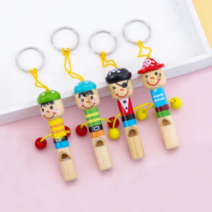 7 cm Holz Pfeifen Spielzeug Musikinstrument Cartoon Piraten Stil Holz Pfeife Kinder Musik Lernspielzeug für Kinder Geschenke