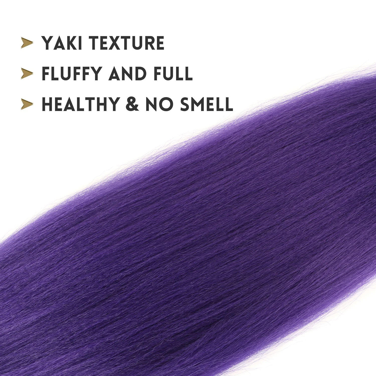 Langes Lila Flechthaar, 2 Packungen, Synthetische Lila Haarverlängerungen Für Zöpfe, Weiches Yaki-Flechthaar, Vorgedehnt, Für Cosplay Langes Lila Flechthaar, 2 Packungen, Synthetische Lila Haarverlängerungen Für Zöpfe, Weiches Yaki-Flechthaar, Vorgedehnt, Für Cosplay – Bild 5