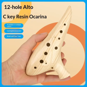 12-Loch-Ocarina-Instrument, Ocarinas Alto C-Ton, professionelles Ocarina-Instrument aus Harz für Musikliebhaber und Anfänger