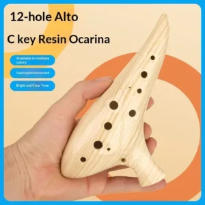 12-Loch-Ocarina-Instrument, Ocarinas Alto C-Ton, professionelles Ocarina-Instrument aus Harz für Musikliebhaber und Anfänger
