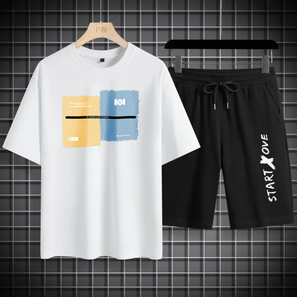 Sommer Schnelltrocknende Herren-Sets Modische Trainingsanzüge Lässige Atmungsaktive Kurzarm 3D-Bedruckte Sport-T-Shirts+Shorts Basketball-Set Sommer Schnelltrocknende Herren-Sets Modische Trainingsanzüge Lässige Atmungsaktive Kurzarm 3D-Bedruckte Sport-T-Shirts+Shorts Basketball-Set – Bild 11