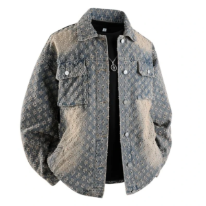 Herbst Neue Herren-Jeansjacke Koreanischer Stilvoller Luxus-Look Lässige Amerikanische Streetwear Paar-Oberbekleidung Denim-Mäntel