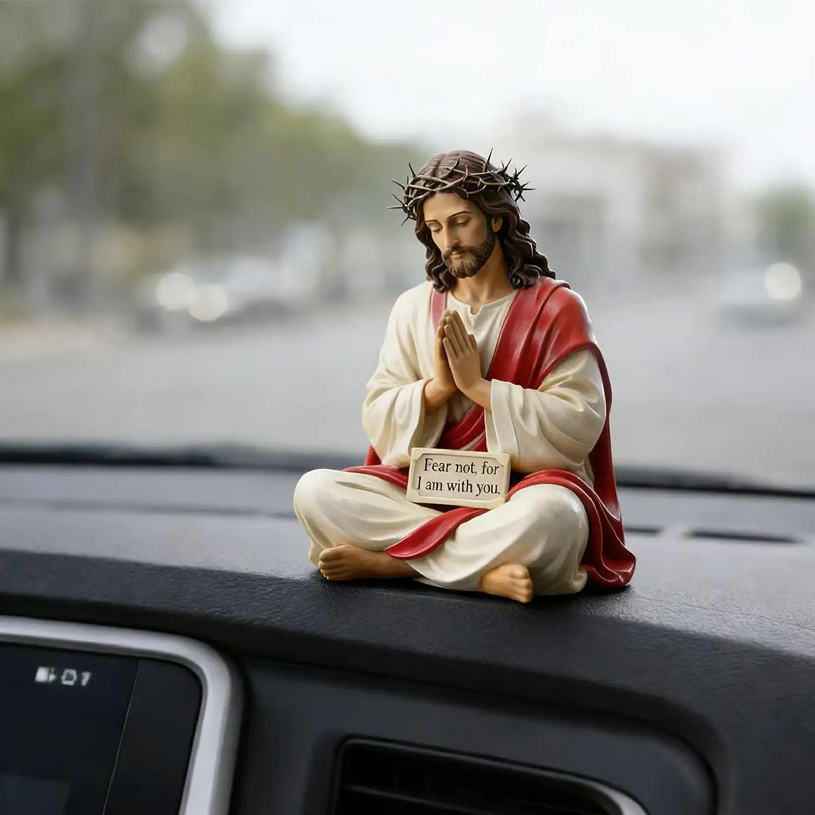 Jesus-Skulptur, Religiöse Kunst, Sammlerskulptur, Jesus-Figur Aus Kunstharz, Schreibtischbegleiter-Figur Für Nachttisch, Schreibtisch, Wohnung, Badezimmer Jesus-Skulptur, Religiöse Kunst, Sammlerskulptur, Jesus-Figur Aus Kunstharz, Schreibtischbegleiter-Figur Für Nachttisch, Schreibtisch, Wohnung, Badezimmer – Bild 3