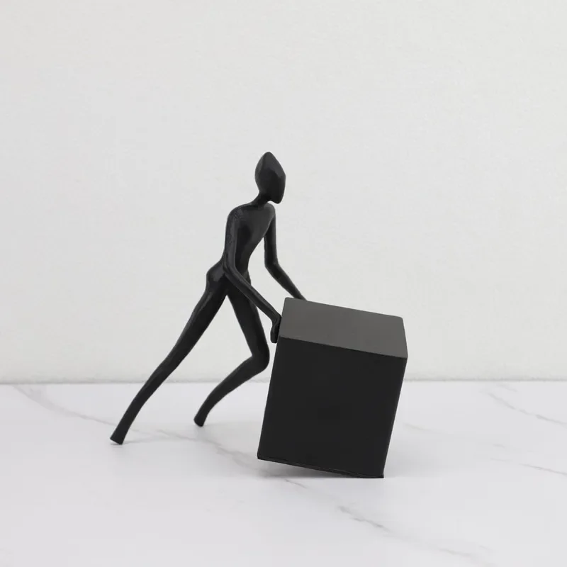 Kreative Abstrakte Menschliche Skulptur Aus Metall, Schwarze Person, Schlafzimmer, Arbeitszimmer, Ornament, Wohnzimmer, Dekoration, Kunst, Heimdekoration, Zubehör Kreative Abstrakte Menschliche Skulptur Aus Metall, Schwarze Person, Schlafzimmer, Arbeitszimmer, Ornament, Wohnzimmer, Dekoration, Kunst, Heimdekoration, Zubehör – Bild 2