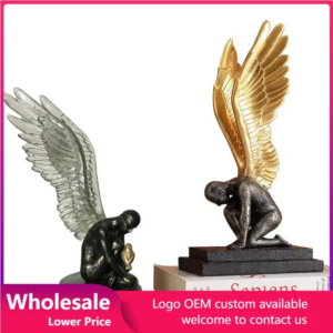 Abstract Sculpture Creative Resin Angel Model Statues Sculpture Handicraft  Accessories Living Room Decor Art Office Desk Decor