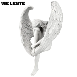Sculpture Redemption Angel Resin Statue Jewelry Figurines Statuette Religious Garden Home Figurines Accessories Desk Decoration