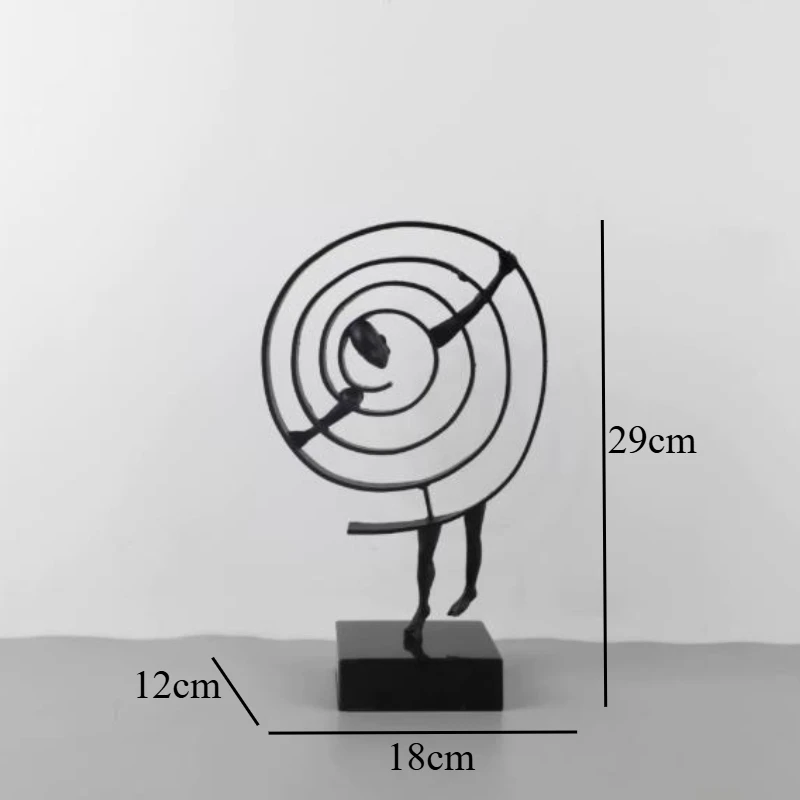 Kreative Abstrakte Menschliche Skulptur Aus Metall, Schwarze Person, Schlafzimmer, Arbeitszimmer, Ornament, Wohnzimmer, Dekoration, Kunst, Heimdekoration, Zubehör Kreative Abstrakte Menschliche Skulptur Aus Metall, Schwarze Person, Schlafzimmer, Arbeitszimmer, Ornament, Wohnzimmer, Dekoration, Kunst, Heimdekoration, Zubehör – Bild 10